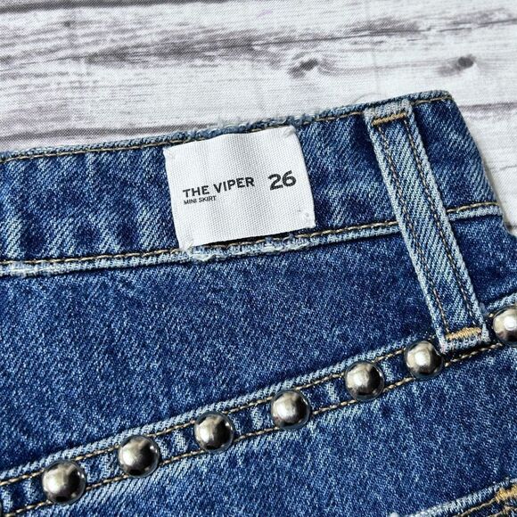 Hudson The Viper Denim Mini Skirt - Picture 7 of 12